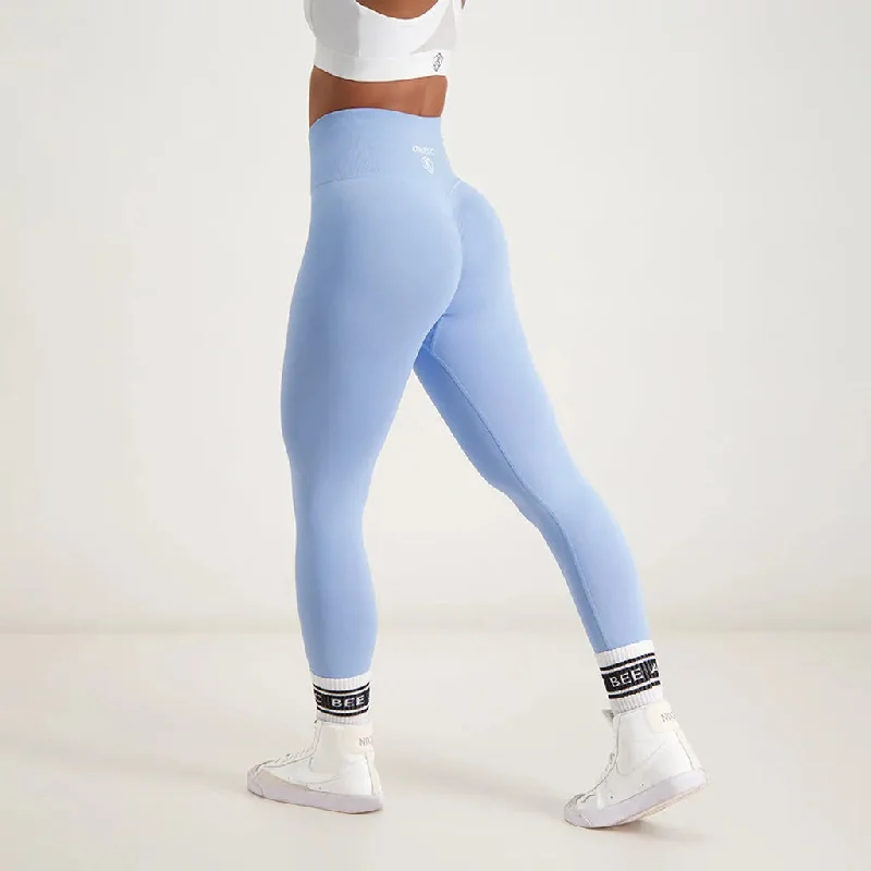 Fusion - Scrunch Seamless Legging Sky Blue Geometric