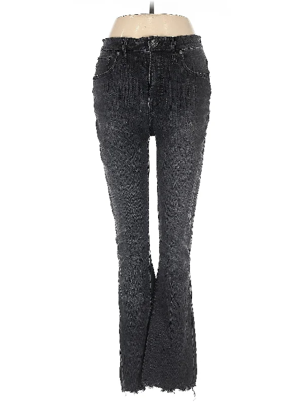 High-Rise Bootleg Jeans in Dark Wash Modern Women's Tech