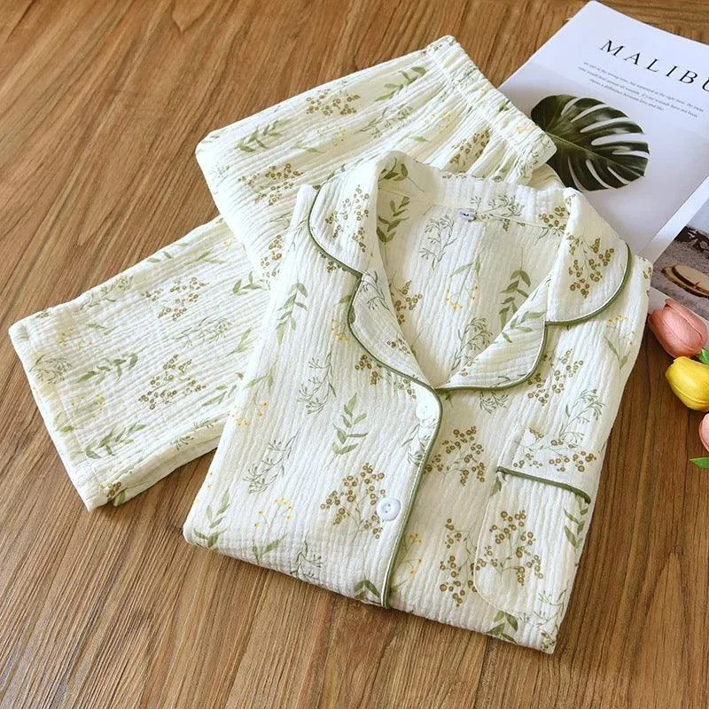Vaco Floral Cotton Crepe Nightsuits Business