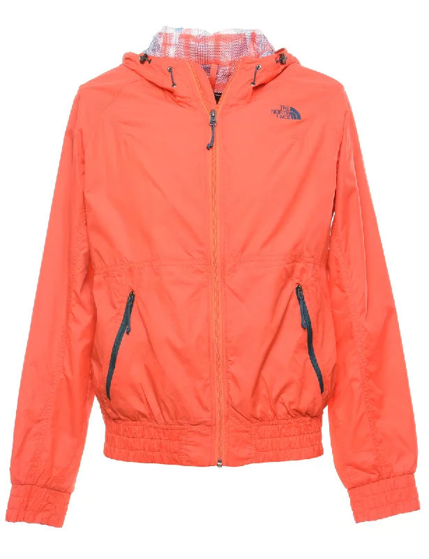 The North Face Red Hooded Nylon Jacket - M Traditional Women's 