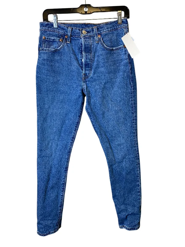 Jeans Skinny By Levis In Blue Denim, Size: S Laid - back Women's Style