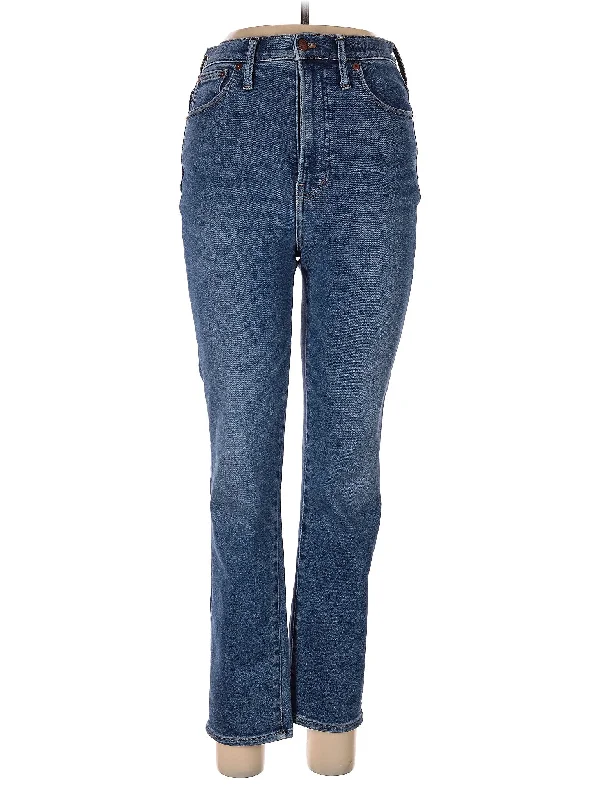 High-Rise Bootleg Jeans in Medium Wash Monochromatic All - in - one