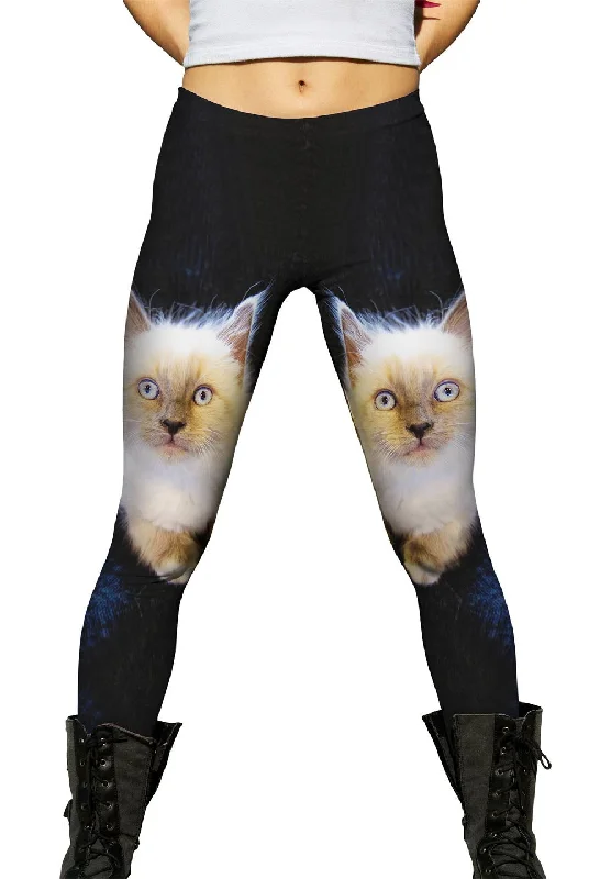 Little Kitty Cat Cat Classic Women's Pin - striped