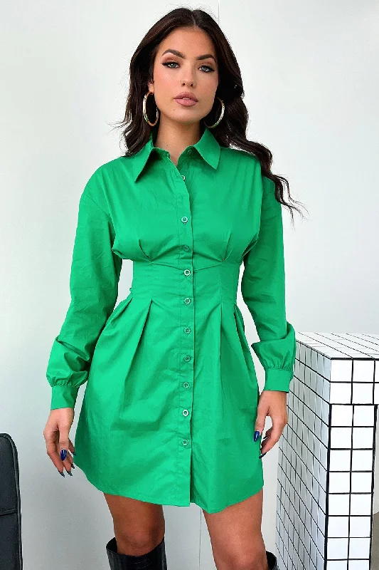 Markez T - Shirt Dress - Green Sophisticated Women's 