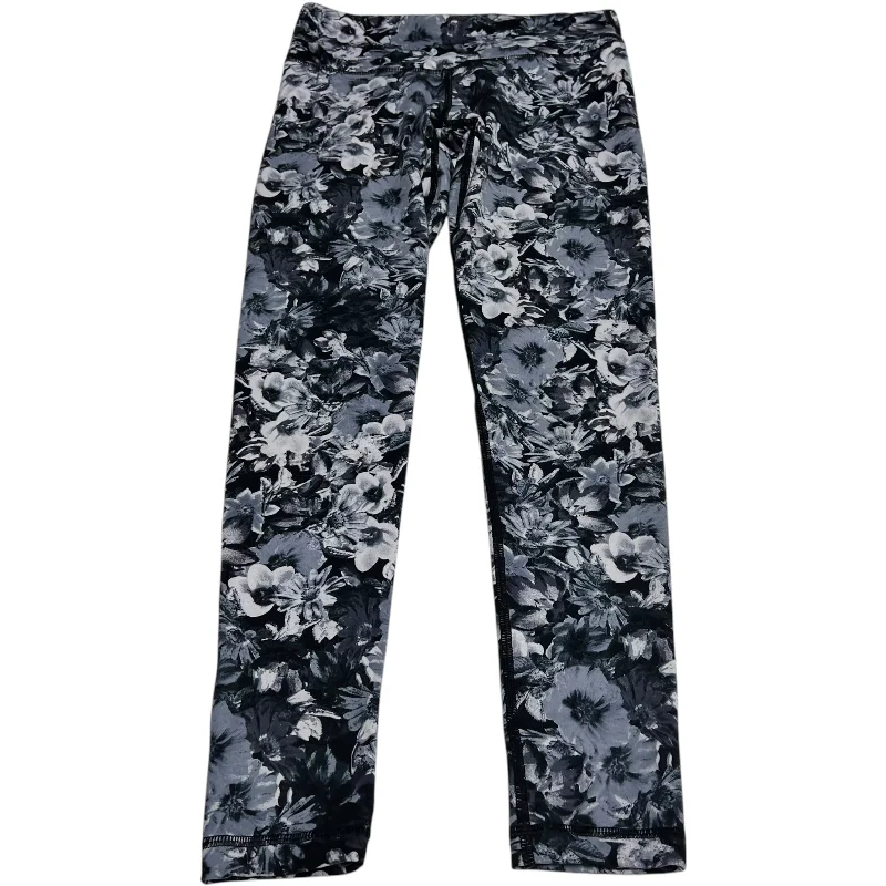 Athletic Leggings By 90 Degrees By Reflex In Blue & Grey, Size: Xs Classic Women's Tweed