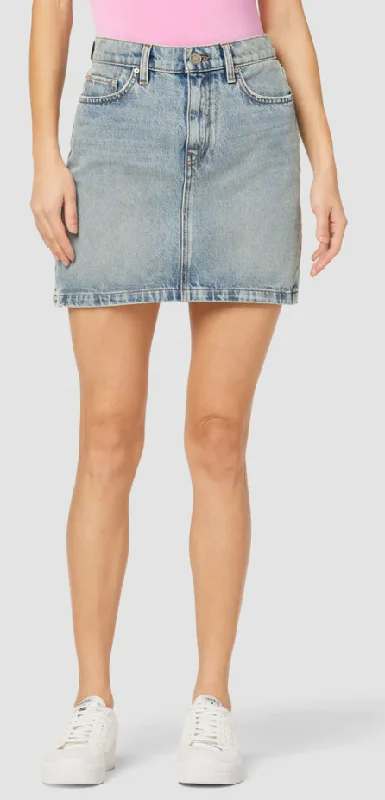 Curved Hem Mini Skirt by Hudson Jeans Confident Women's Power