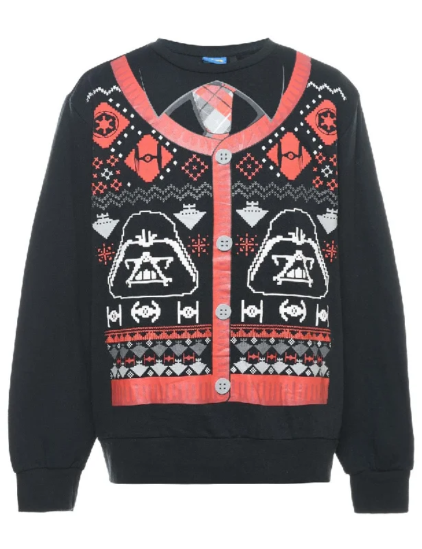 Star Wars Black Christmas Sweatshirt - M Adventure