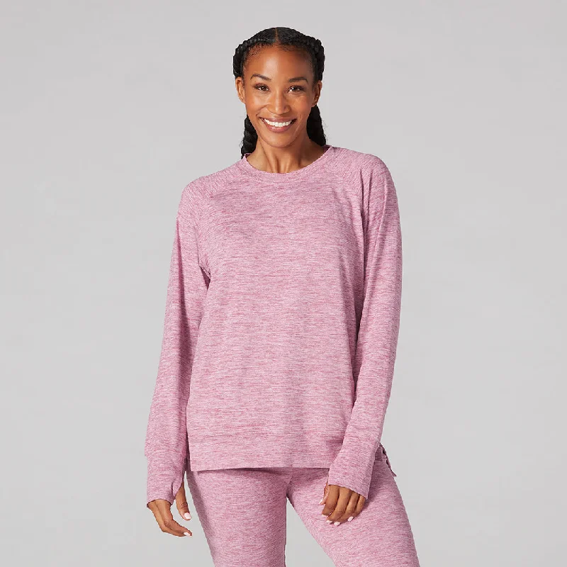Brushed Tec Knit Sweatshirt * British Gentlewoman Style