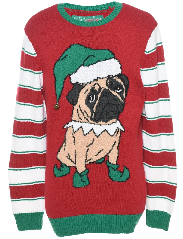Animal Design Christmas Jumper - L Elegant Women's Formal 