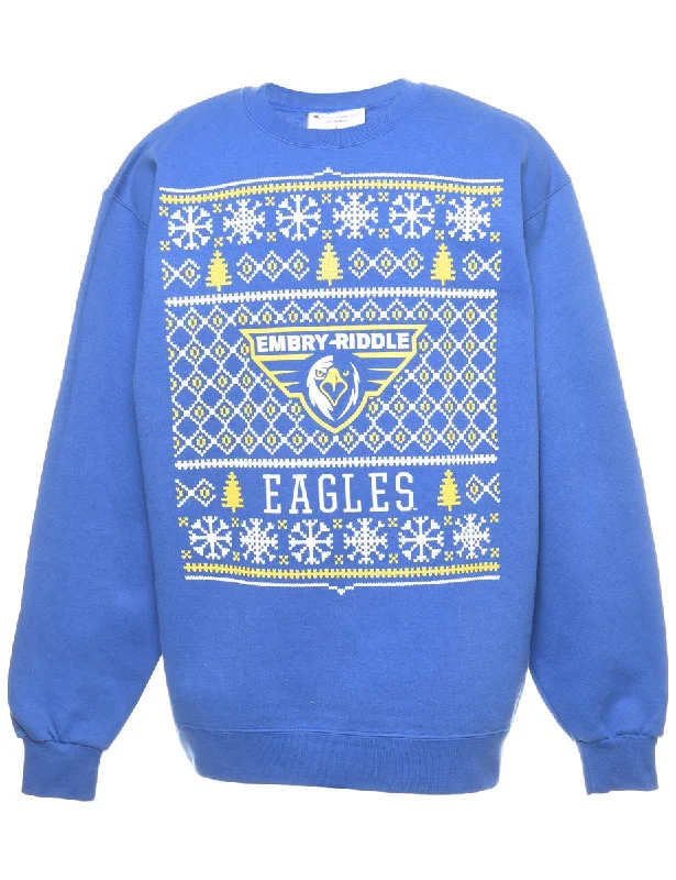 Embry–Riddle Eagles Christmas Sweatshirt - L Australian Beach