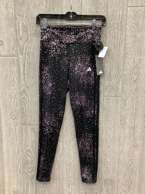 Athletic Leggings By Adidas In Blue & Purple, Size: Xl Bohemian Women's Free