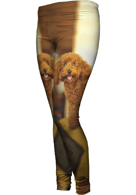 Delightfully Happy Poodle Polished Women's Silk