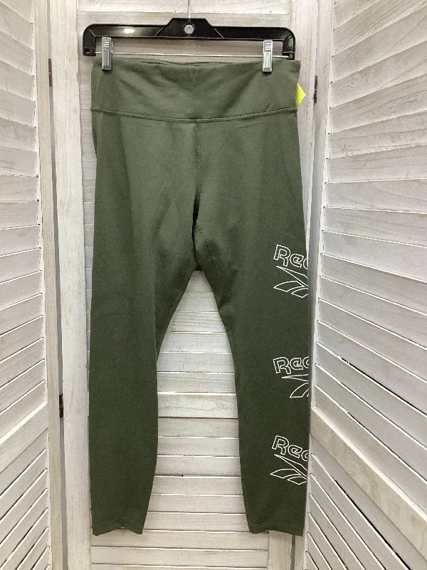 Athletic Leggings By Reebok In Olive, Size: M Cozy Women's Sherpa - lined