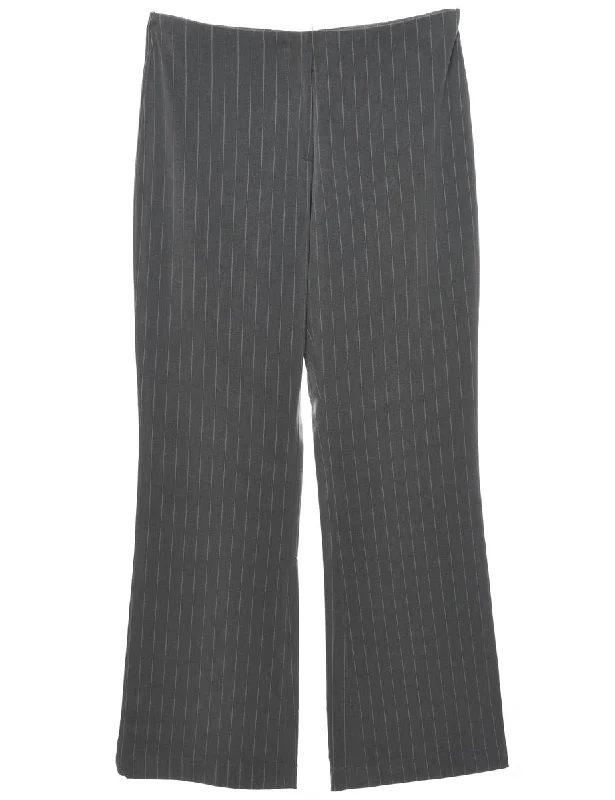 Pinstripes Grey Trousers - W30 L30 Scandinavian