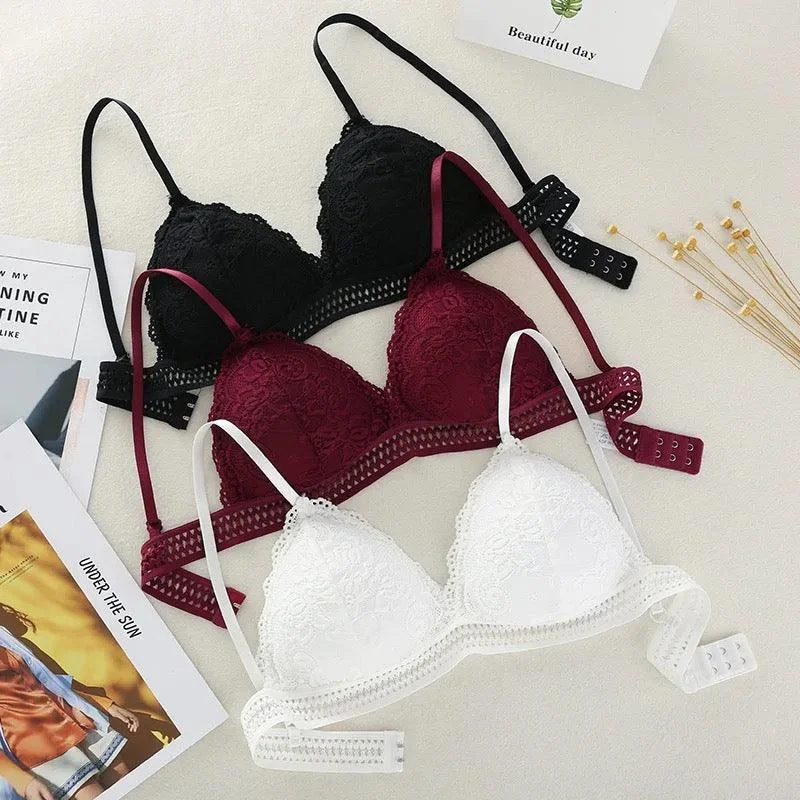 Matsely Lace Bralette Cozy Women's Winter