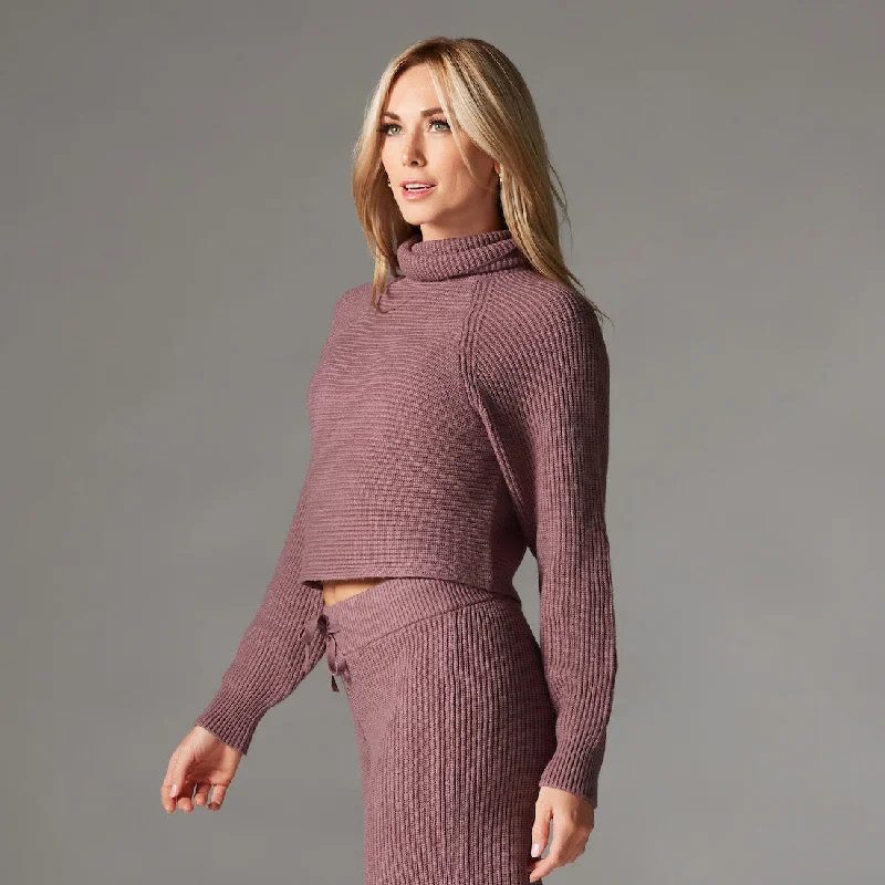 Alpine Knit Turtle Neck Classic Women's Tweed