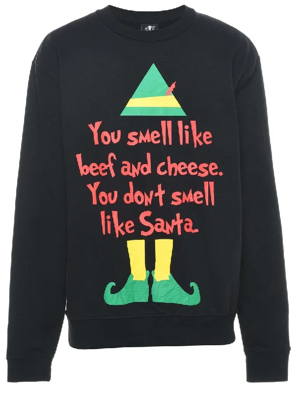 Black Christmas Sweatshirt - S Compression