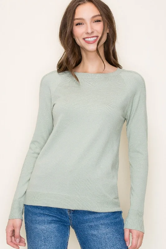 Mint Knit Long Sleeve Top Tough Women's Military - inspired