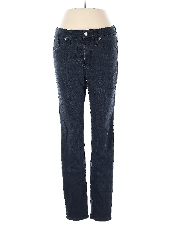 High-Rise Straight-leg Jeans in Dark Wash Scandinavian