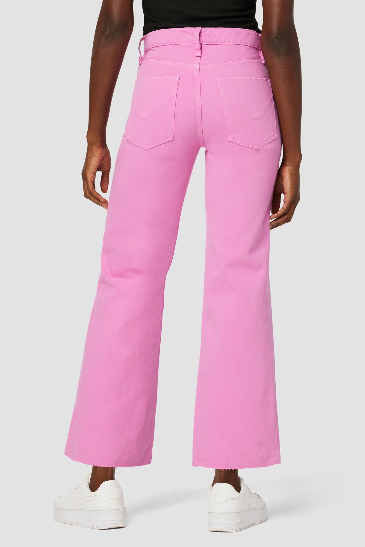 Rosie Wide Leg Jeans in Pink by Hudson Jeans Practical Women's Quick - dry