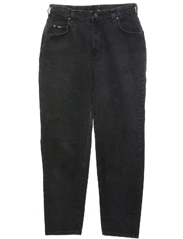 Black Classic Tapered Lee Jeans - W30 L31 Cashmere