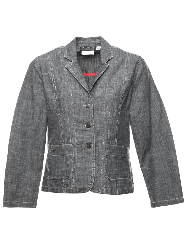 Button Front Blazer - M Gym