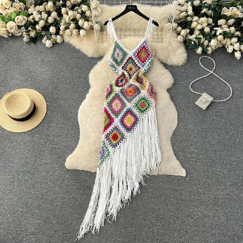 Ludo Tassel Summer Dress Casual Women's Japanese 
