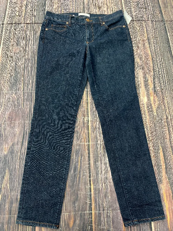 Jeans Skinny By Loft In Blue Denim, Size: 6 garde