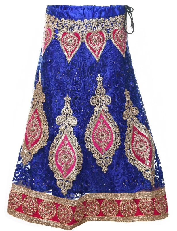 Lace Midi Skirt - M Elegant Women's Formal 