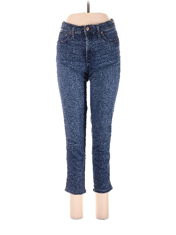 High-Rise Skinny Jeans in Dark Wash Practical Women's Multi - 