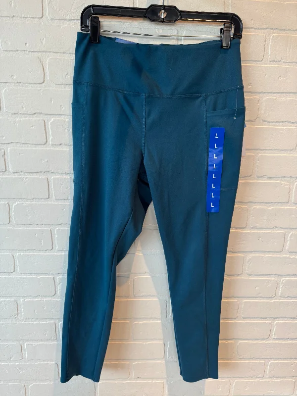 Athletic Leggings By Danskin In Teal, Size: 12 Casual Women's Japanese 