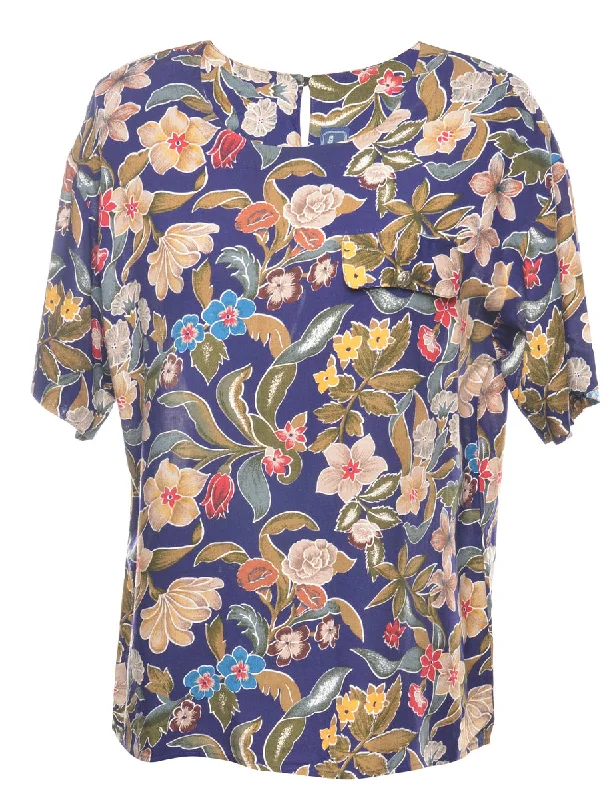 Floral Printed Top - L Business