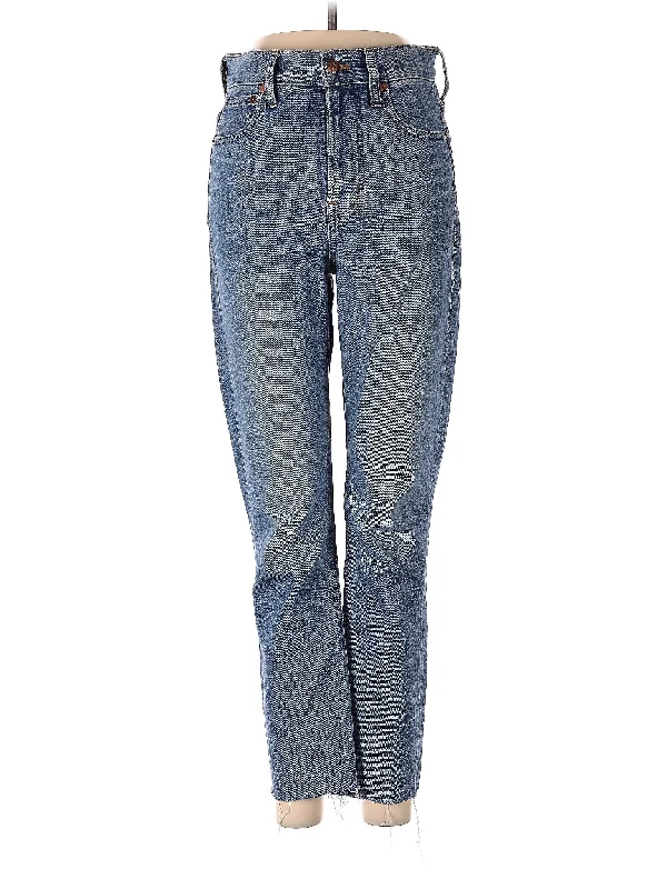 High-Rise Bootleg Jeans Casual Women's Loose - fitting