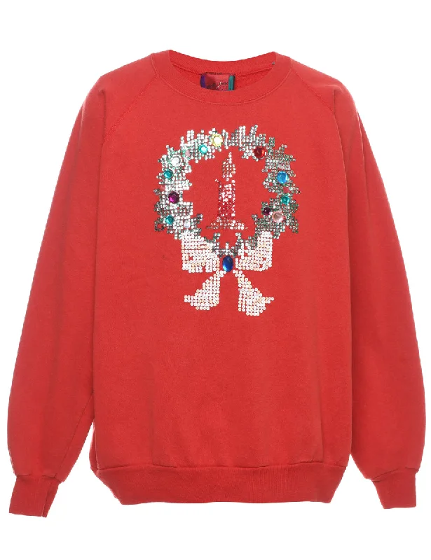 Festive Season Christmas Sweatshirt - XL Dapper Women's 1920S