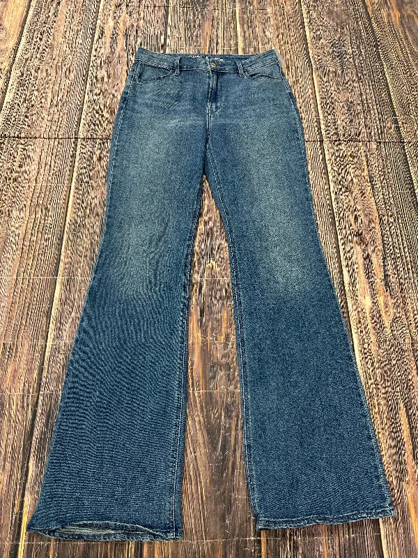 Jeans Flared By Old Navy In Blue Denim, Size: 6l Country