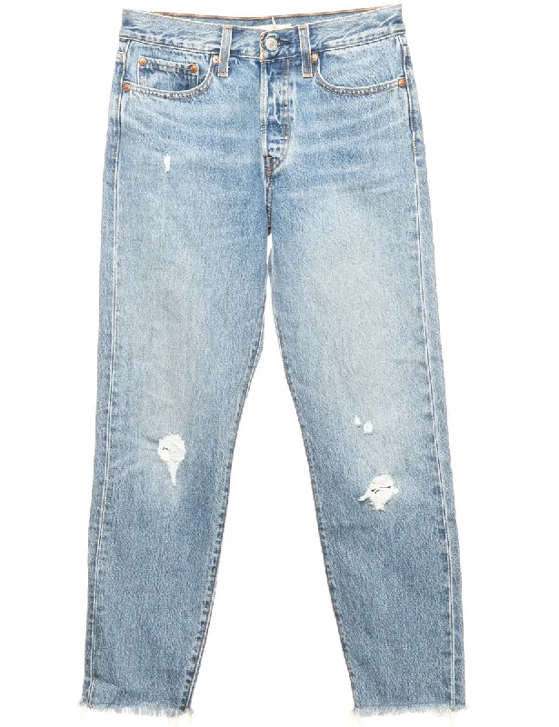 Distressed Levi's Jeans - W28 L28 Youthful Women's Pop