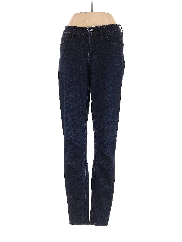 Mid-Rise Straight-leg Jeans in Dark Wash Rugged Women's Outdoor 