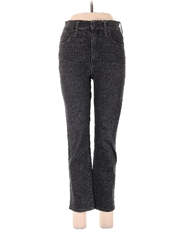 Mid-Rise Straight-leg Jeans in Dark Wash Gym