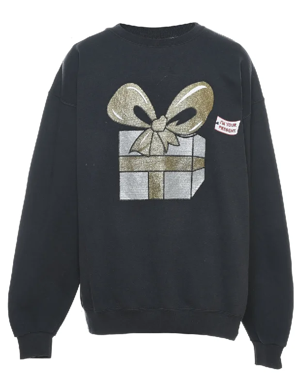 Festive Gifts Christmas Sweatshirt - L Rugged Women's Outdoor 
