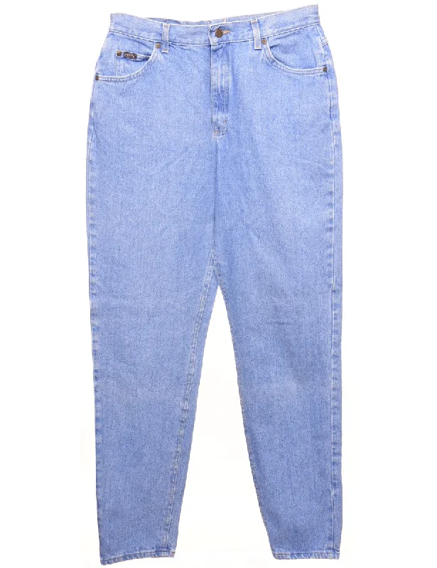 Light Wash Riders Tapered Jeans - W32 L34 Streetwear Style for 