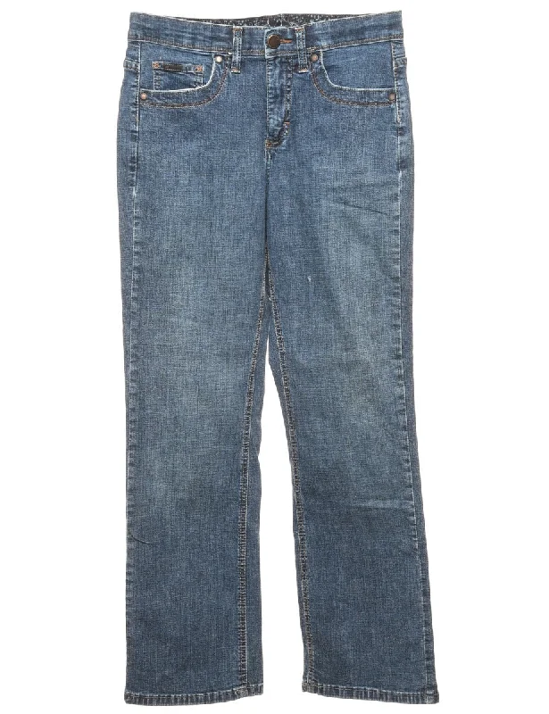 Low Rise Lee Jeans - W28 L28 Monochromatic Office Style