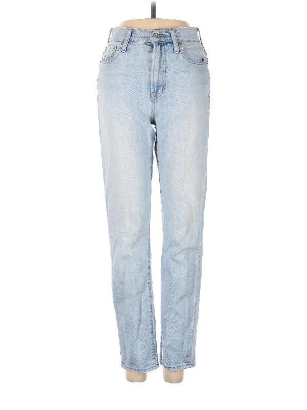 High-Rise Boyjeans Jeans in Light Wash Polished Women's Silk