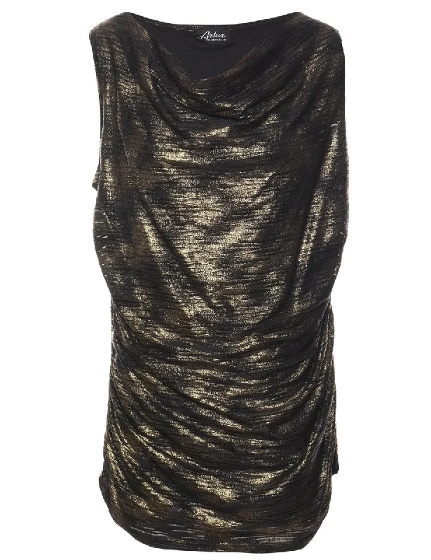 Brown Evening Top - M Practical Women's Multi - 