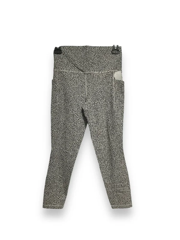 Athletic Leggings By Athleta In Black & White, Size: S Cozy Women's Sherpa - lined