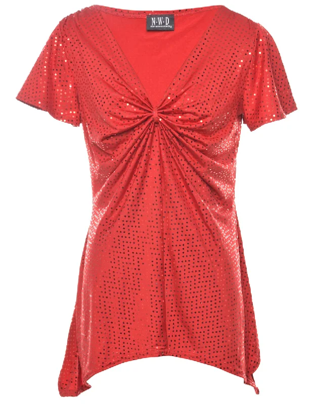 Sequined Top - M Athletic Women's 