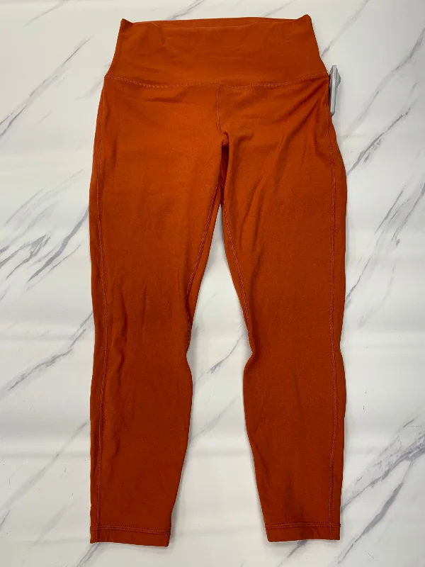 Athletic Leggings By Lululemon In Orange, Size: 10 garde