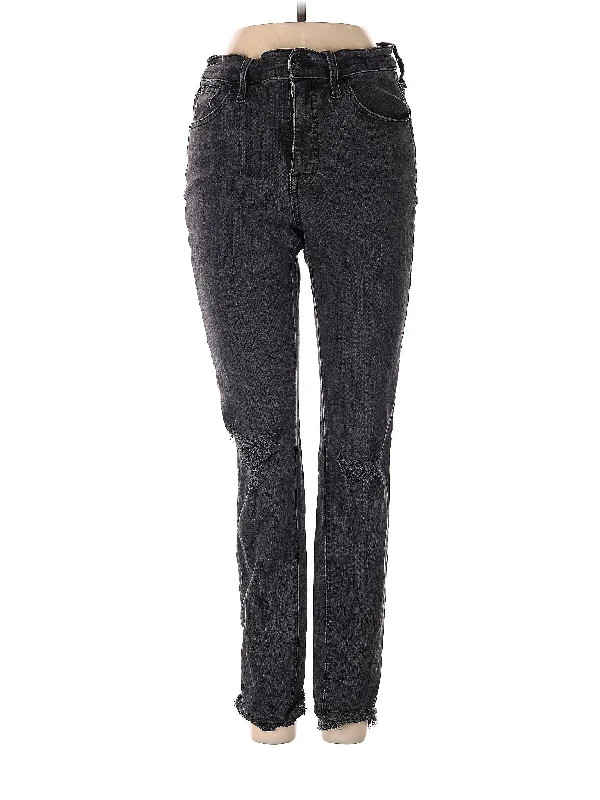 Mid-Rise Straight-leg Jeans in Dark Wash Sophisticated Women's Tailored