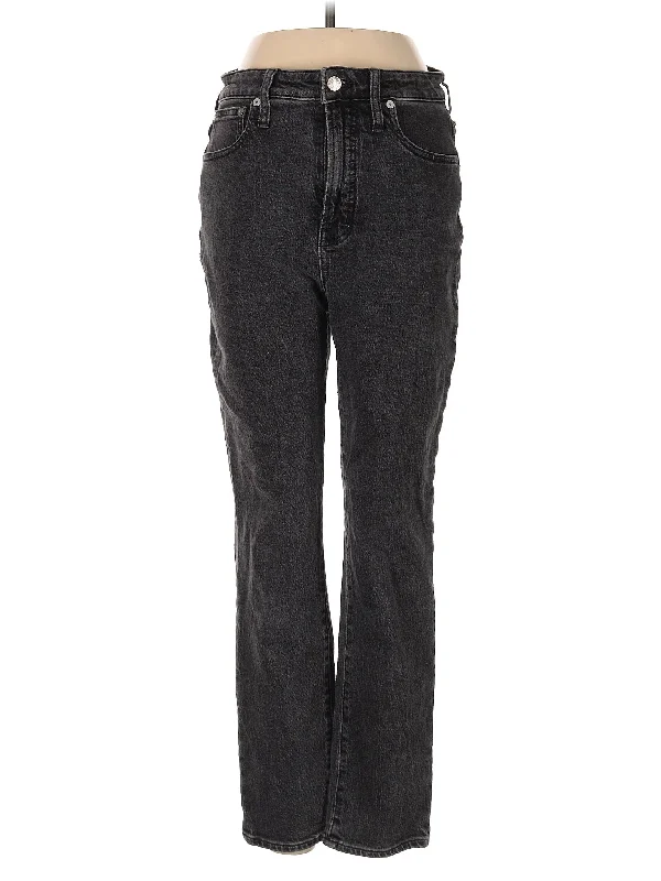 High-Rise Straight-leg Jeans Rugged Women's Outdoor 