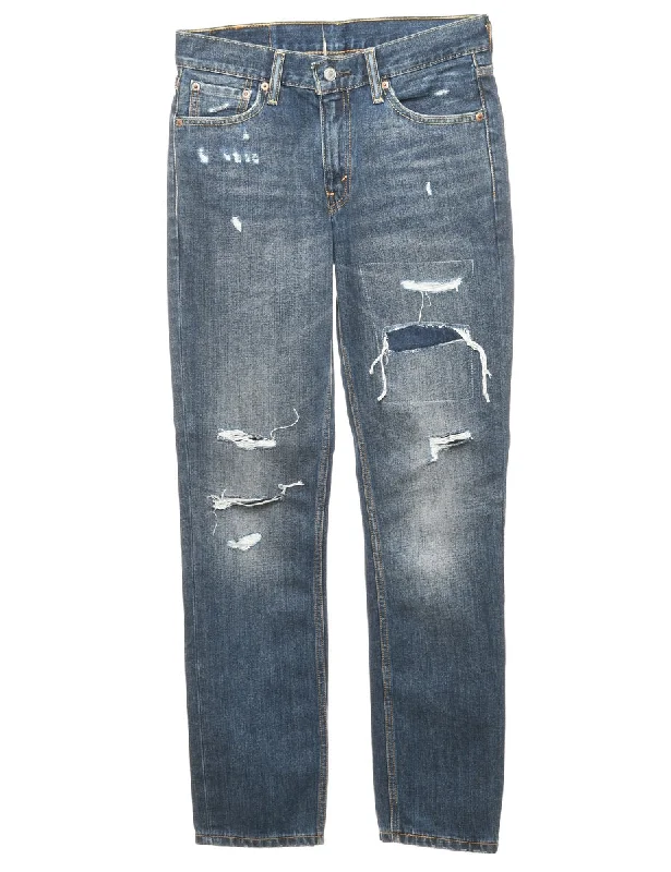Distressed 511's Fit Levi's Jeans - W30 L32 Earthy Women's Hemp - based