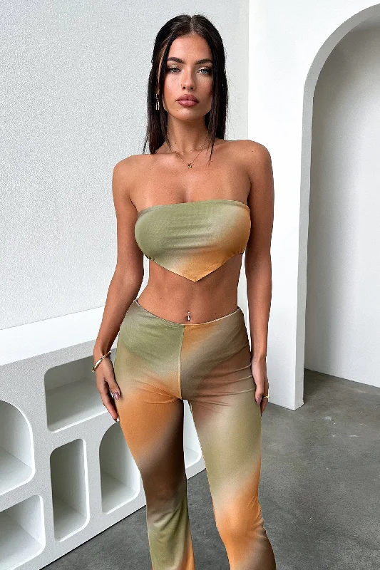 Shyla Crop - Green Casual Women's Loose - fitting